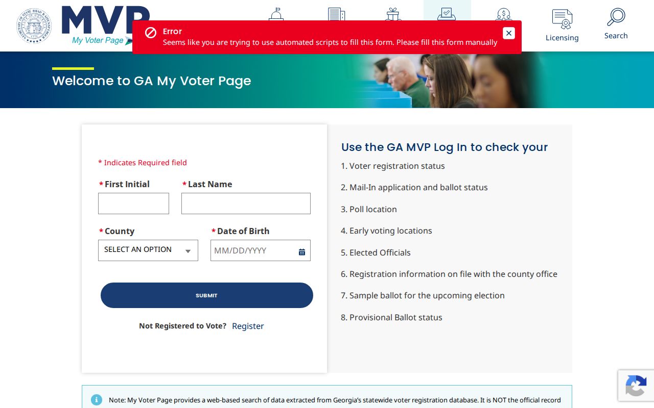 Johns Creek residents directory Georgia voter self lookup