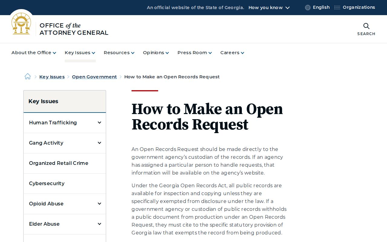 Georgia open records request guidance for Johns Creek neighbors and permit records