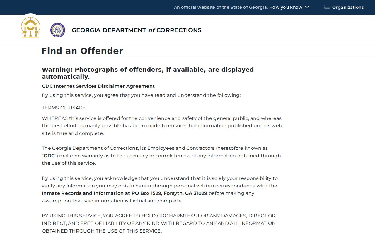 Johns Creek resident lookup in the Georgia offender query